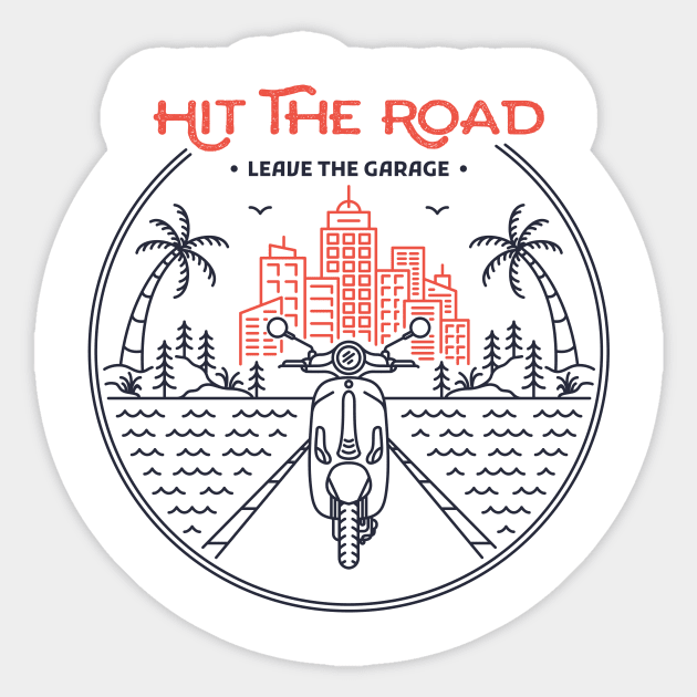 Hit The Road 3 Sticker by VEKTORKITA